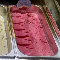 Raspberry sorbet  at Scoop  in Phnom Penh