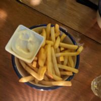 Friet en plantaardige mayo at Café Herman in Noord-brabant