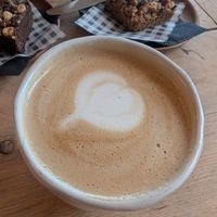 Almond latte at Roasters - Artisan Cafe in Edinburgh