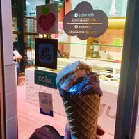 Lotus and hazelnut-chocolate ice-cream  at Leggenda - Rothschild in Tel Aviv