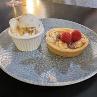 Bakewell tart  at The Ship Inn in Wales