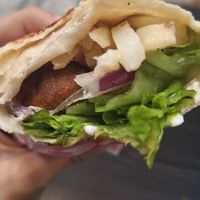 Burrito de falafel 🧆 at Burrito  Vegano in Ciudad De México
