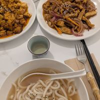 Dinner at Peony Café in England