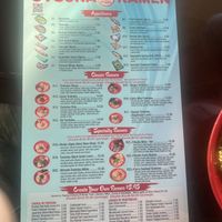 Menu  at Otsuka Ramen in Tampa