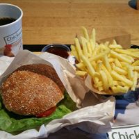 Burger and fries (different location) at Chickeria Volketswil in Volketswil