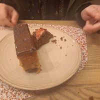 Carrot cake at Gather Porto in Porto