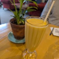 Mango lassi at Mountain Momo in Edinburgh