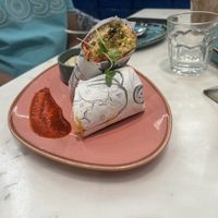 Falafel wrap  at Earth Cafe in Mumbai