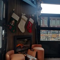Holiday nook at The Best Coffee & Lounge in Colorado Springs