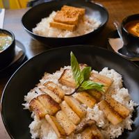 Curry's, Tofu, Mushrooms and Rice at CoCoCurry - Thai Curry Cafe in San Diego