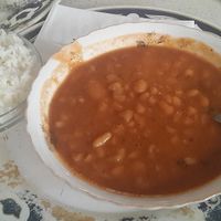 the best bean soup in the world at Caffe Kaymak in Tel Aviv