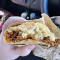 Cheeseburger pie at Cherry Darlings Bakehouse in Adelaide