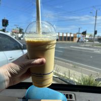 Honeycomb milk shake   at Cherry Darlings Bakehouse in Adelaide