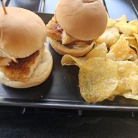 Nashville "chicken" sliders at Great White Buffalo Brewing Co. in Northville