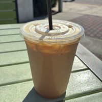 Soy milk Carmel latte   at Brew Thru in Pensacola