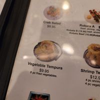 Lots of sweet potatoes in the veggie tempura at Shogun in New Caney