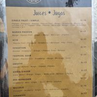 Menu  at Mystic by Prasada Pisac in Cuzco