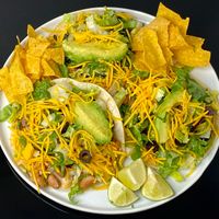 veggie tacos (plated at home) at El Chupacabra - West in Seattle