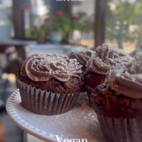 Vegan 
Dates & Coconut Muffins at Sweetfields' Cafe & Bakery in Birmingham