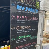 Menu board  at The Vegan Diner  in Andover