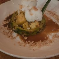 Postre de piña at Pad Thai in Santiago