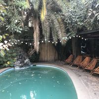 Pool outside  at Pad Thai in Santiago
