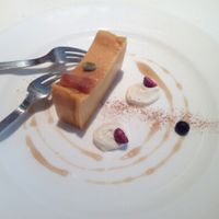 Pumpkin Pudding Cake at Hibino Cafe AGT in Sapporo