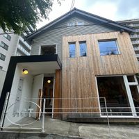 front of shop at Hibino Cafe AGT in Sapporo