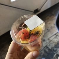 Cute lil fruit salade at Hibino Cafe AGT in Sapporo