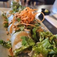 Tofu spring roll - ask for the vegan menu at Pho Momma in Sacramento