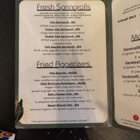 Vegan menu (ask for it)  at Pho Momma in Sacramento