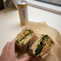 Thai sandwich and lemon Noda   at Sloppy Jo's Deli & Takeaway in Copenhagen