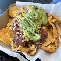 vegan nachos at Hudsons in Auckland