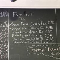 Menu   at JJ Tea House in Mobile