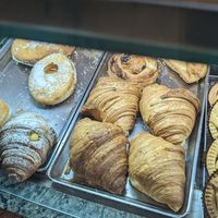 Delicious vegan croissants at Caffe Trastevere in Rome