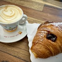 Cherry croissant was delicious!   at Caffe Trastevere in Rome
