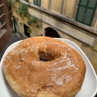 Vegan ciambella (donut) at Caffe Trastevere in Rome