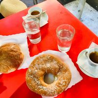 Vegan Roman Breakfast  at Caffe Trastevere in Rome