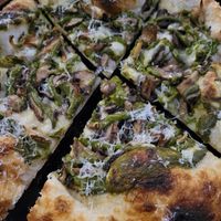 "Forager" mushroom pizza with vegan cheese at The Borough in Downingtown