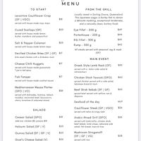 VG and VGO for vegan and vegan options   at Skyring's Restaurant and Bar in Rockhampton