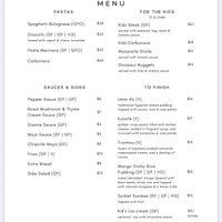 VG and VGO for vegan and vegan options   at Skyring's Restaurant and Bar in Rockhampton