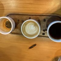 Coffee flight   at Avodi Vegetarian & Cafe in Auckland