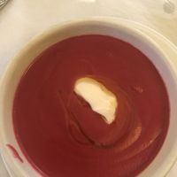 Crema de remolacha  at L'Union in Leon