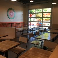 Seating at Next Level Burger in Bend