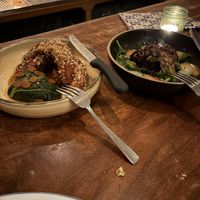 Acorn squash and maitake mushroomms  at Lake Inez in Toronto