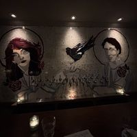 Gorgeous interior of the restaurant! Bar seating is great here.   at Lake Inez in Toronto