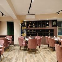 Interior of the restaurant at The Subz-Pure Veg Restaurant in Shillong
