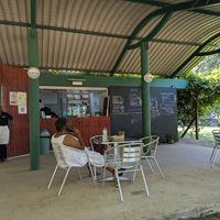 Outside at Gelarte, la Gelateria Italiana in Maputo
