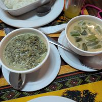 Greens and okra at Graciana, O Sabor Da Tradição in Maputo
