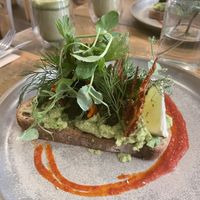 Avocado toast with coconut bacon at Southsea Coffee - Osborne Rd in Portsmouth
